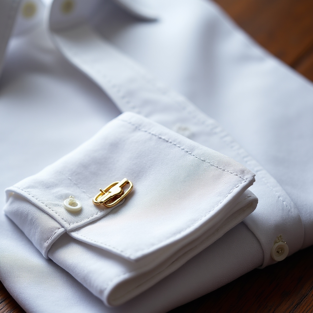 Texture di una camicia sartoriale italiana